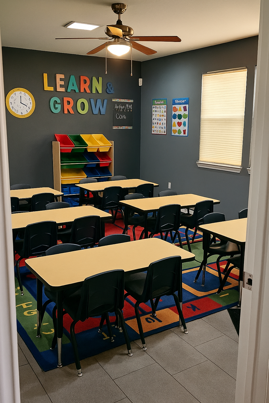Bright and Cheerful Classroom Setup