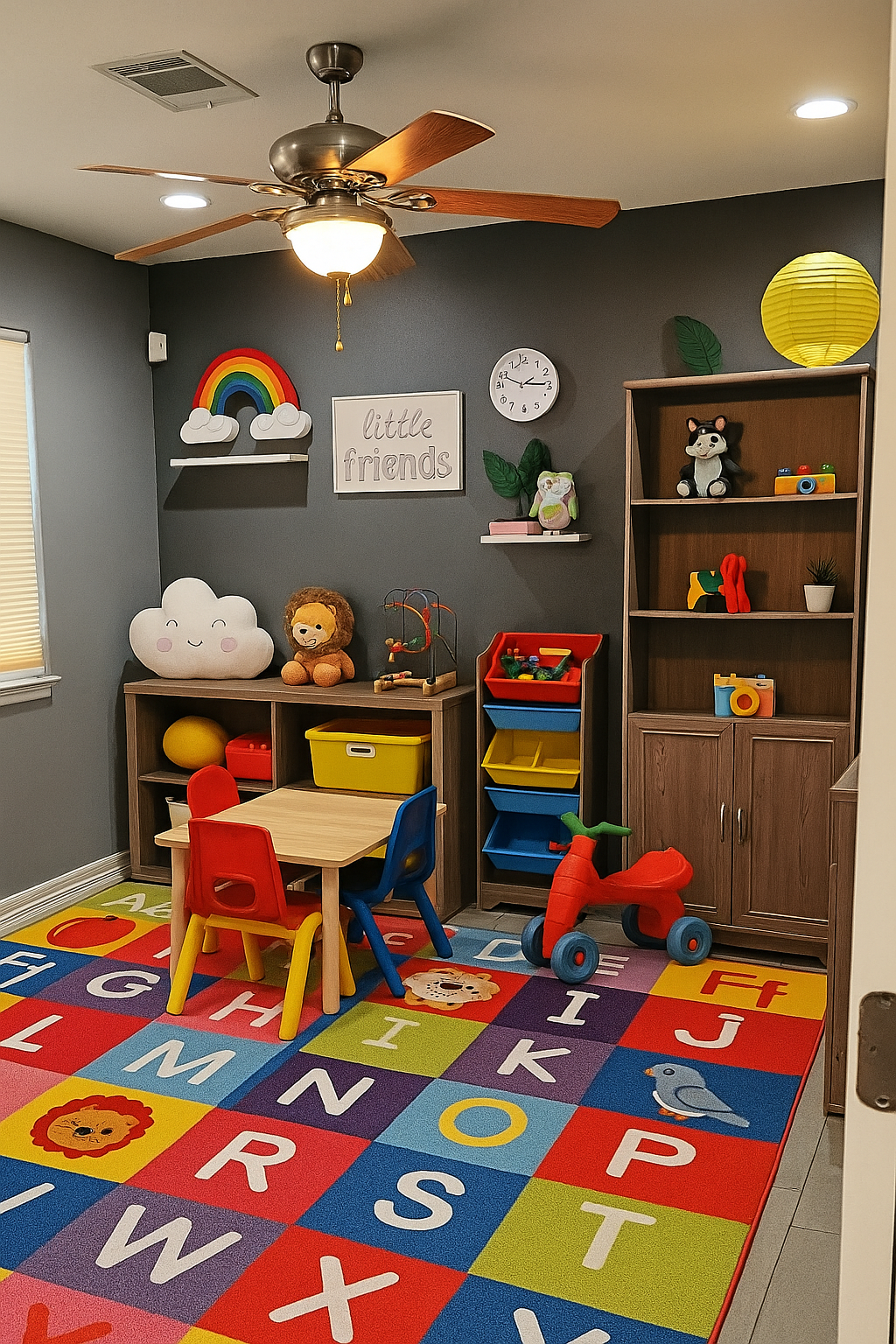 Bright and Playful Daycare Room
