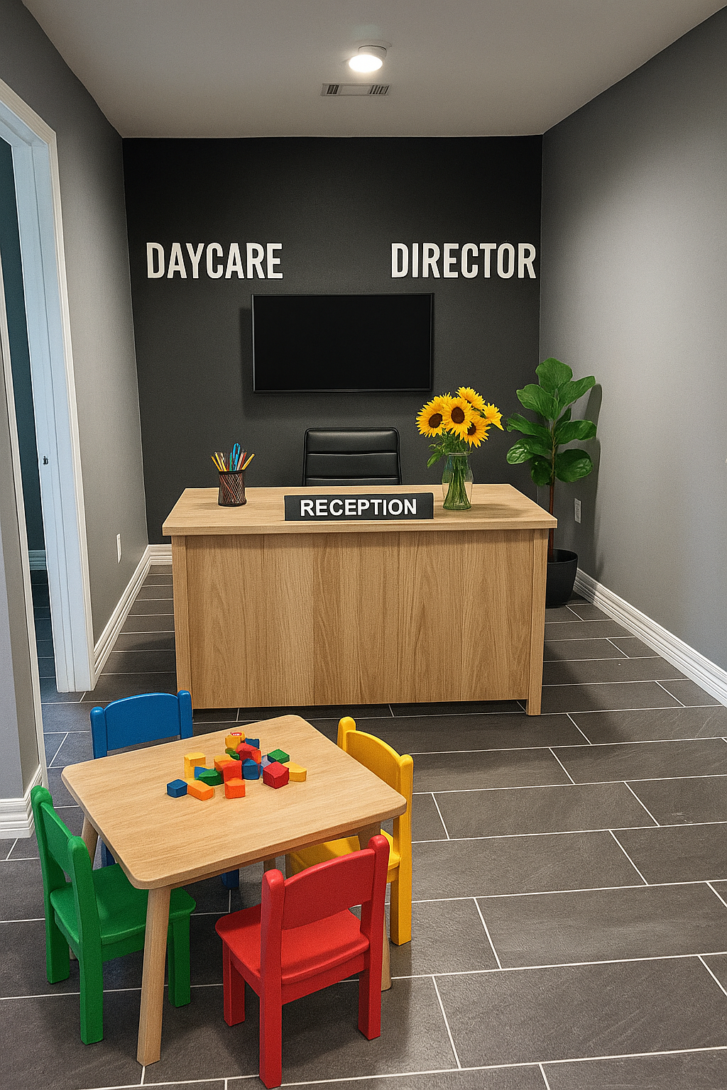 Daycare Reception and Director's Office